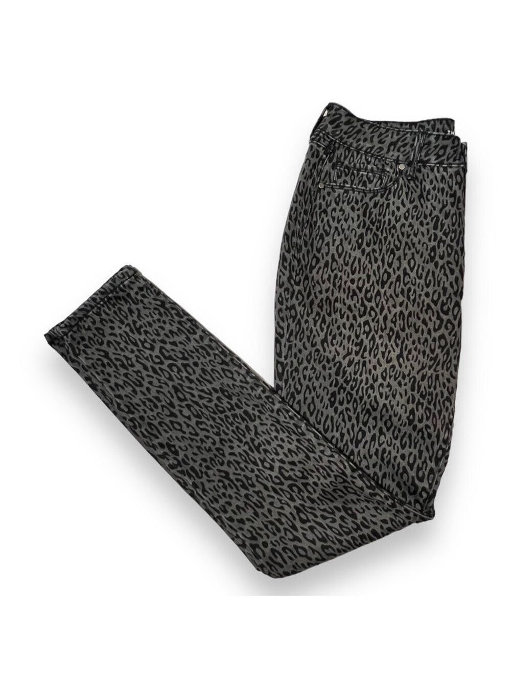 The Limited Women’s Midrise Skinny Jeans Black and Grey Leopard Size 6R